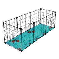 Cercado Aramado Porquinho Da ÍNdia Com Soft 30x90 Cm Preto