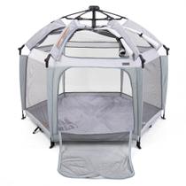 Cercado Bebê e Tenda Portátil Infantil Instapop Cinza Safety