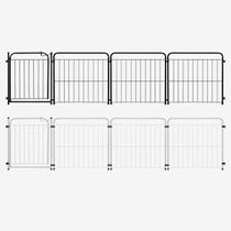 Cercado Canil Para Cachorro Pet Kit 3 Módulos Grade Móvel Portátil Açomix Cercado Canil Para Cachorro Pet Kit 3 Módulos Grade Móvel Portátil Açomix