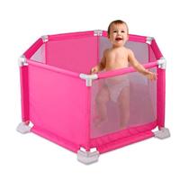 Cercado Chiqueirinho Desmontável Portátil Bebe Rosa Braskit Cercado Chiqueirinho Desmontável Portátil Bebe Rosa Braskit