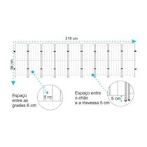 Cercado Dobrável 98 9 Módulos Utilyse