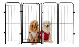 Cercado Dobrável 98cm Portão 3 Módulos utilyse Branco Cercado Dobrável 98cm Portão 3 Módulos utilyse Branco