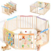 Cercado Dobrável de Madeira BlueWood 140x140x61cm Dino