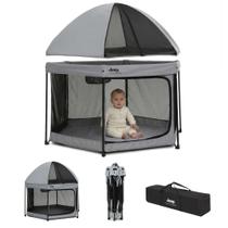 Cercado Dobrável Jeep Hexágono Delta Children com Toldo Cinza Cercado Dobrável Jeep Hexágono Delta Children com Toldo Cinza