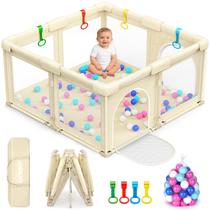 Cercado Dobrável OCATO 127x127cm com Bolinhas e Argolas Cercado Dobrável OCATO 127x127cm com Bolinhas e Argolas