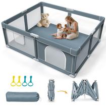 Cercado Dobrável para Bebê Omzer 180x150cm Portátil