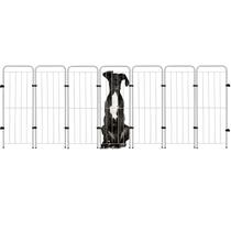 Cercado Grade Pet Dobrável Segurança Cão 252x98cm 7 Módulos