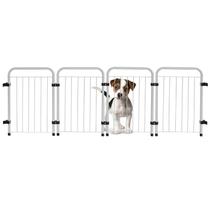 Cercado Grade Segurança Pet 4 Módulos 146x51cm Cães Cachorro