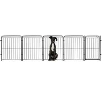Cercado Grade Segurança Pet Portão 4 Módulos 318x82cm Cães Cercado Grade Segurança Pet Portão 4 Módulos 318x82cm Cães