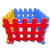 Cercado Infantil Grande Colorida 4 Módulos Fazendinha - Chiqueirinho