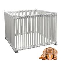 Cercado kit multiuso em pvc para pet/cachorro-kit 4 lados 40 cm