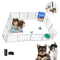 Cercado Modular 14 Telas Tela Aramada 30x40cm Gato Coelho Cachorro Pet Leve Seguro Prático