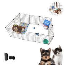 Cercado Modular mimo Pet 10 Telas Tela Aramada 40x40cm Coelho Gato Cachorro Porquinho Resistente Seguro