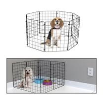 Cercado Móvel Cachorro Pequeno Porte Porquinho da Índia 8 Telas 30x40 Preto Cercado Móvel Cachorro Pequeno Porte Porquinho da Índia 8 Telas 30x40 Preto