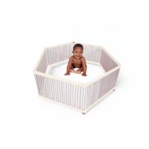 Cercado multifuncional para ambientes internos em pvc - kit 6 lados resolve kids - colorido