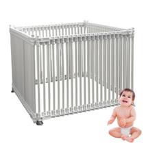Cercado multiuso em pvc para criança-kit 4 lados 60 cm branco