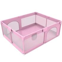 Cercado Para Bebê Brincar Grande Infantil Cercadinho Chiqueirinho 200x180 - Rosa