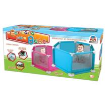 Cercado Para Bebê Cercadinho Azul Com Tapete De Eva Braskit Cercado Para Bebê Cercadinho Azul Com Tapete De Eva Braskit