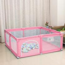 Cercado Para Bebê Cercadinho Chiqueirinho Menina Proteção Segurança Rosa Cercado Para Bebê Cercadinho Chiqueirinho Menina Proteção Segurança Rosa
