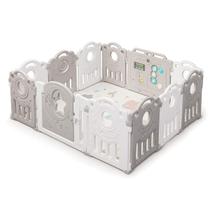 Cercado Para Bebê Grande Chiqueirinho 180x150 Tapete Incluso Desmontável Área Segura Brincar Plástico Resistente Piscina Cercado Para Bebê Grande Chiqueirinho 180x150 Tapete Incluso Desmontável Área Segura Brincar Plástico Resistente Piscina
