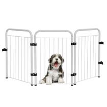 Cercado Para Cachorro Cercadinho Pet Dobrável Portátil de Segurança Utility Branco