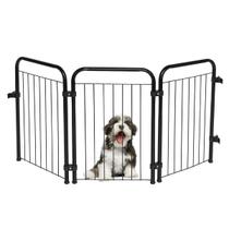 Cercado Para Cachorro Cercadinho Pet Dobrável Portátil de Segurança Utility Preto