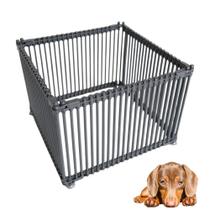 Cercado para cachorro em pvc 80 cm com 4 lados painéis para pet e criança