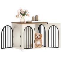 Cercado para Cães Hzuaneri 68 cm em Madeira para Uso Interno, para Cães Pequenos Cercado para Cães Hzuaneri 68 cm em Madeira para Uso Interno, para Cães Pequenos