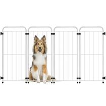 Cercado Para Cães Pet Cachorro - Portátil - 4 Módulos - Proteção - Branco - 30.043.01 - Petmix