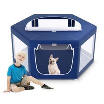 Cercado para Cães XVISHX 114 x 114 cm, Canil Hexagonal para Filhotes Cercado para Cães XVISHX 114 x 114 cm, Canil Hexagonal para Filhotes