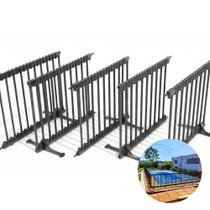 CERCADO PARA PISCINA -1 MÓDULO DE 71x80 CM PRETO