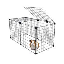 Cercado para Porquinho da Índia Coelho 40x80x40cm com Teto ou Fundo para Uso Duplo Gaiola Pet Branco Cercado para Porquinho da Índia Coelho 40x80x40cm com Teto ou Fundo para Uso Duplo Gaiola Pet Branco