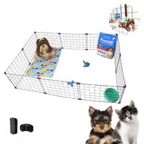 Cercado Pet 10 Telas Tela Aramada Modular 30x40cm Coelho Gato Porquinho Cachorro Reforçado