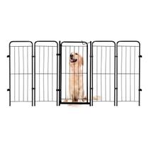 Cercado Pet Com Portão 4 Módulos 98cm Preto Bimetais