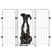 Cercado Pet Dobrável Segurança 126x98cm Portão 2 Módulos Cercado Pet Dobrável Segurança 126x98cm Portão 2 Módulos