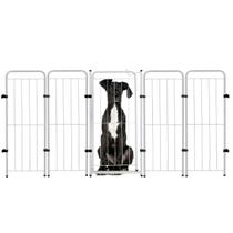 Cercado Pet Dobrável Segurança 195x98cm Portão 4 Módulos Cercado Pet Dobrável Segurança 195x98cm Portão 4 Módulos