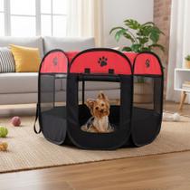 Cercado Portátil Dobrável Pet Espaço Seguro Casinha Cachorro Gato Fácil Montagem