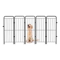 Cercado Portátil Pet 98cm 5 Módulos Dobrável Preto Cercado Portátil Pet 98cm 5 Módulos Dobrável Preto