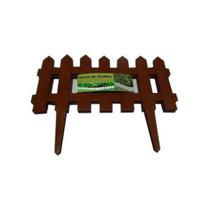 Cercas Decorativa Kit 21 jardim De Plástico Marrom 8,5 mts Cercas Decorativa Kit 21 jardim De Plástico Marrom 8,5 mts