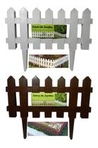 Cercas Decorativa Kit 25 jardim De Plástico Branca 10 mts