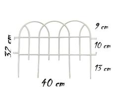 Cercas Para Jardim Gramado Kit 12 Romana Branca Faz 5,10 mts