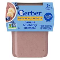 Cereal Infantil Gerber Aveia com Banana e Mirtilo 2x113g