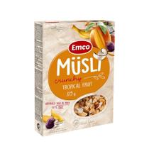 Cereal Matinal Crunchy com Frutas Tropicais Emco 375g Cereal Matinal Crunchy com Frutas Tropicais Emco 375g