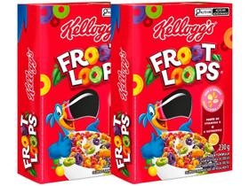 Cereal Matinal Infantil Frutas Kelloggs - Froot Loops 230g 2 Unidades