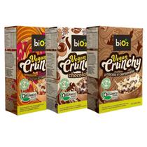 Cereal Matinal Integral Vegan Crunchy Vegano BiO2 Kit 3X