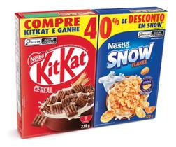 Cereal Matinal KitKat 210g + Snow Flakes 230g Cereal Matinal KitKat 210g + Snow Flakes 230g