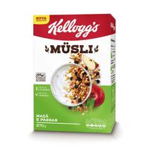 Cereal Matinal Musli Kelloggs Maçã e Passas com Cereais Integrais - Caixa 270g