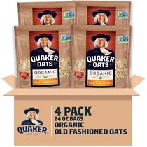 Cereal Matinal Quaker Aveia Orgânica Tradicional em Flocos 4x680g