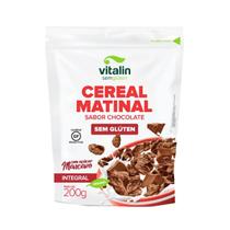 Cereal Matinal Sabor Chocolate Sem Glúten 200g - Vitalin Cereal Matinal Sabor Chocolate Sem Glúten 200g - Vitalin