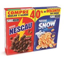 Cereal nestle nescau 270g+cereal nestle snow flakes 230g preco especial Cereal nestle nescau 270g+cereal nestle snow flakes 230g preco especial